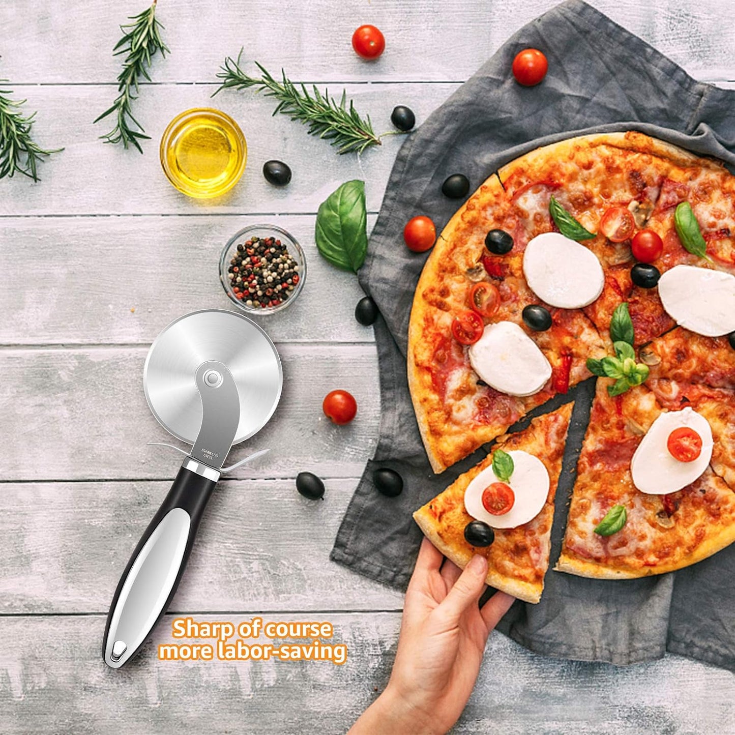 Pizza Cutter Wheel - Premium Kitchen Pizza Cutter