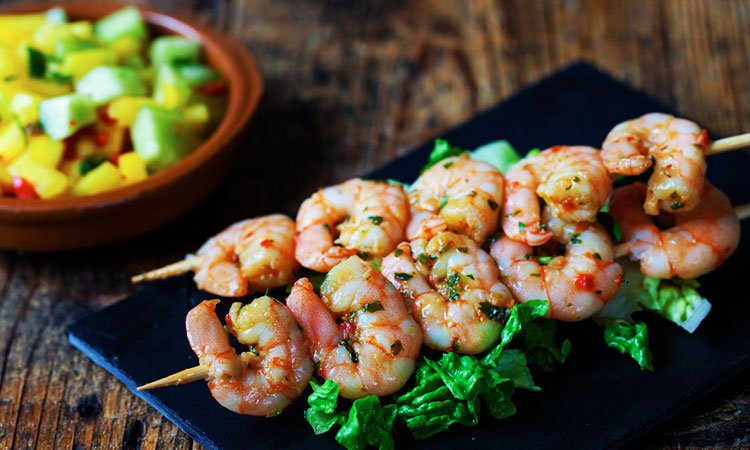 Grilled Shrimp with Mango Salsa