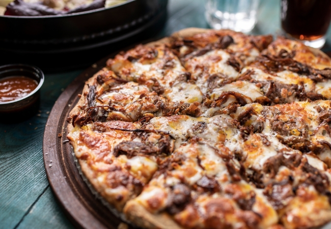 Beef pizza