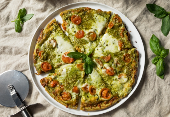 Pesto pizza