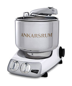 Ankarsrum Stainless Steel pizza dough mixer