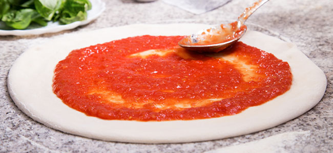 Marinara Sauce on pizza